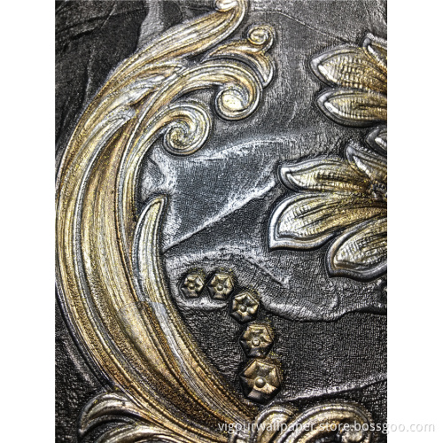 vinyl Emboss Waterproof wallpaper for wallcovering